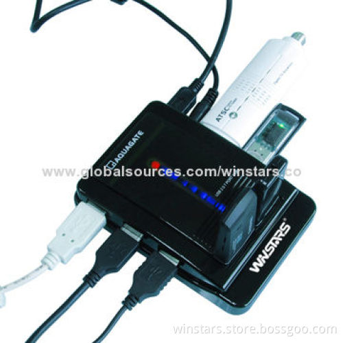 USB3.0 7-port Hub, Supports Data Transfer Rate of Up to 480Mbps